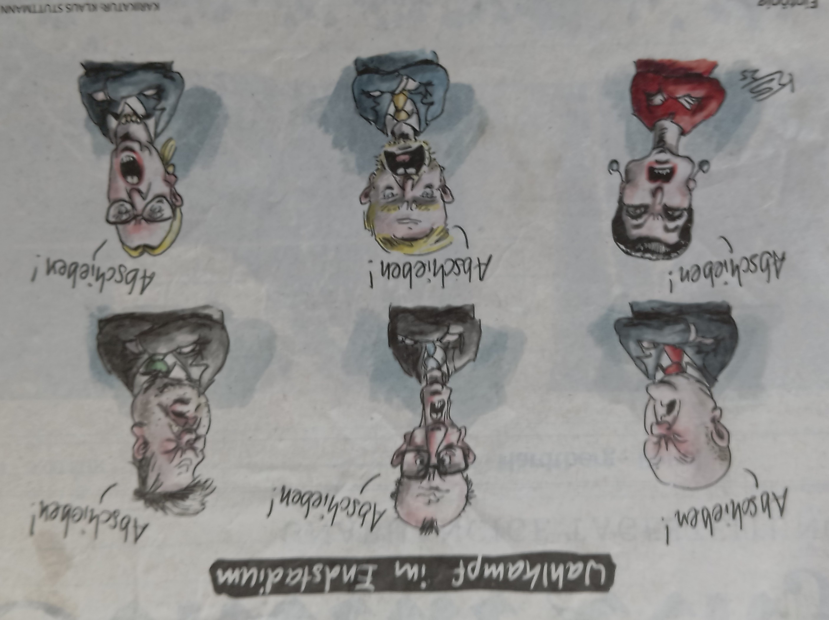 Karikatur Abschiebungen