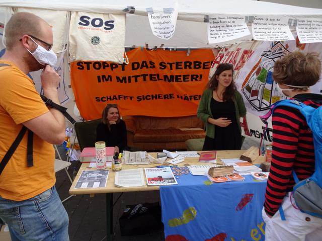 Dauermahnwache "Grenzenlose Solidarität"